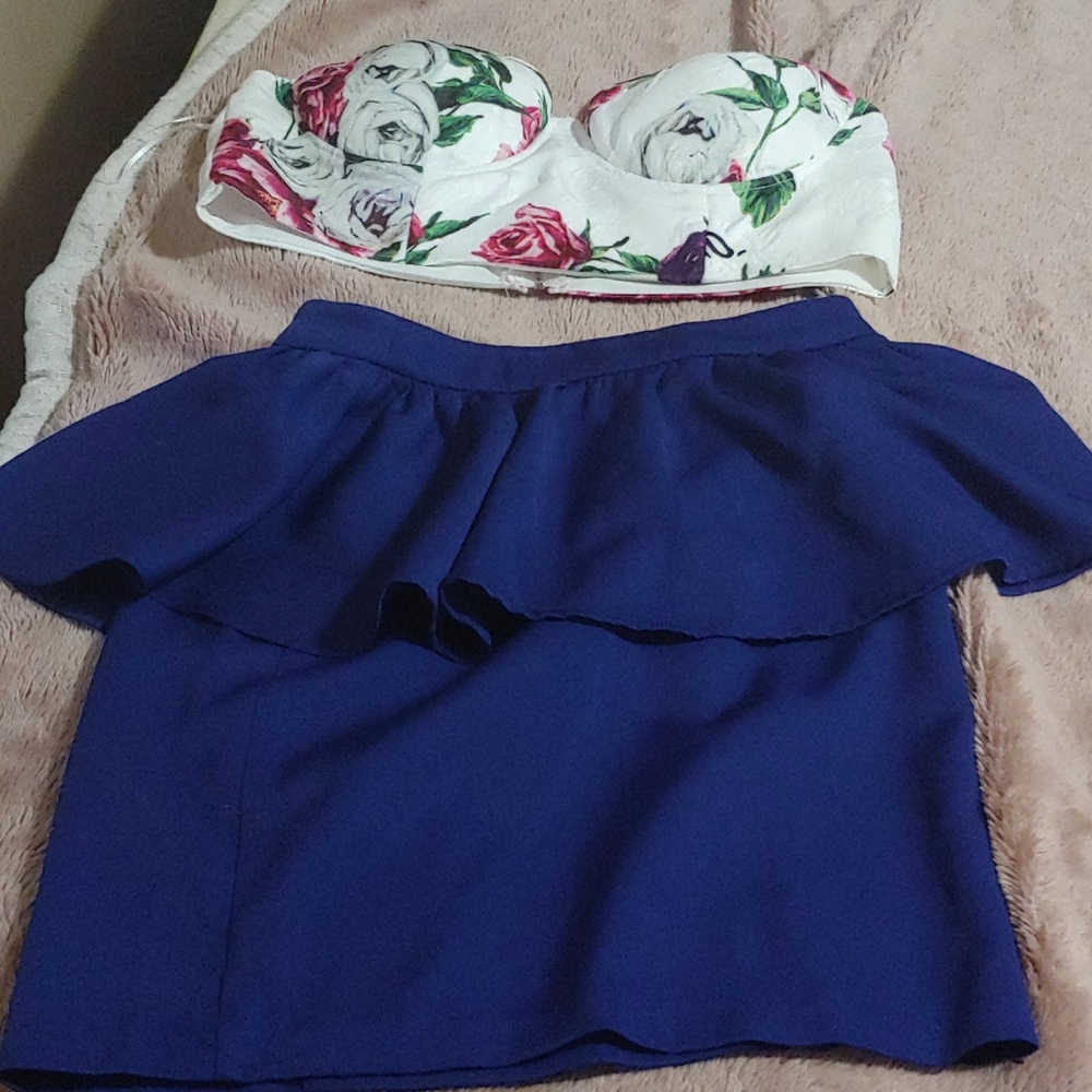 A top and a skirt